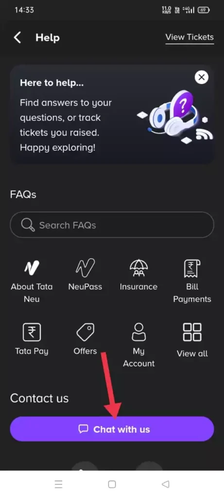 How to Delete Tata Neu Account