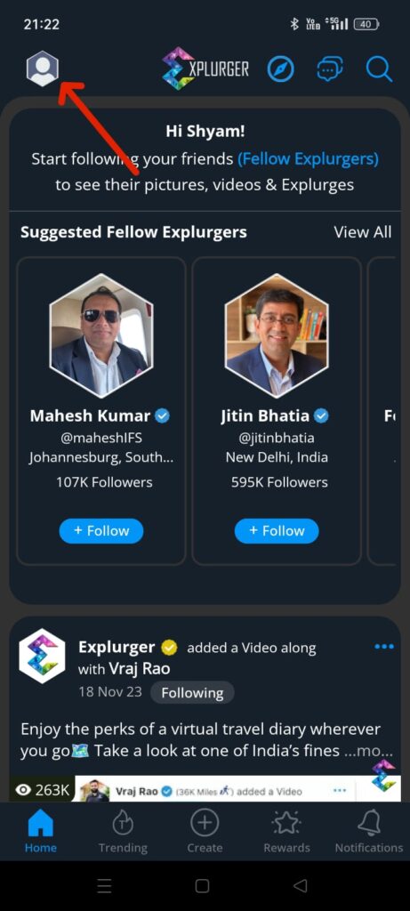 How to Delete Explurger Account
