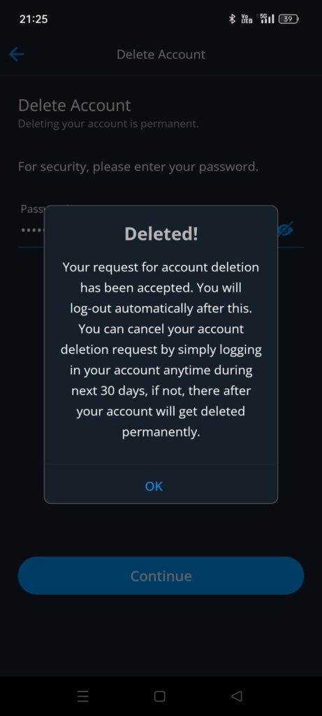 How to Delete Explurger Account