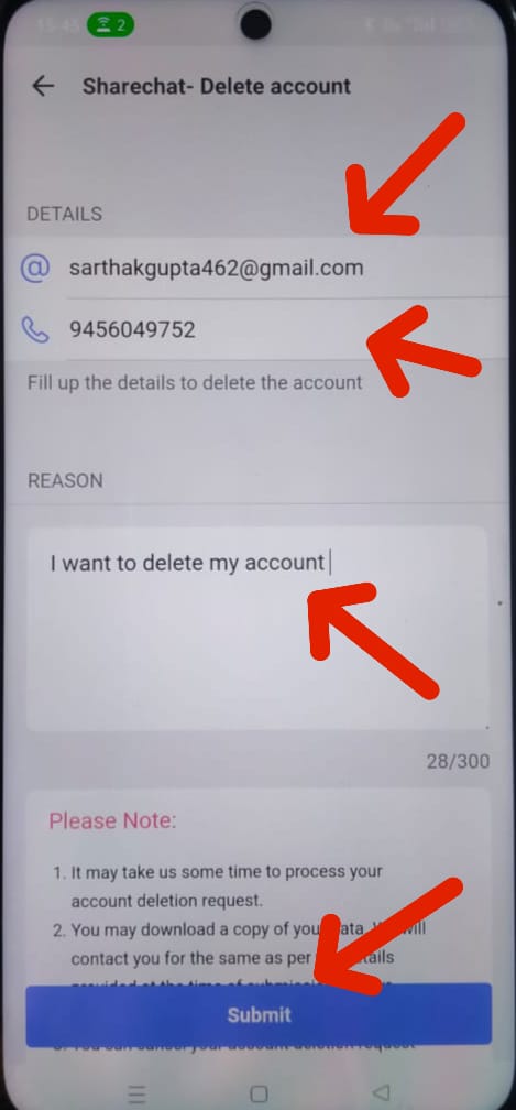 How To Delete Sharechat Account