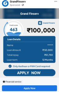 Grand finserv Loan App Review